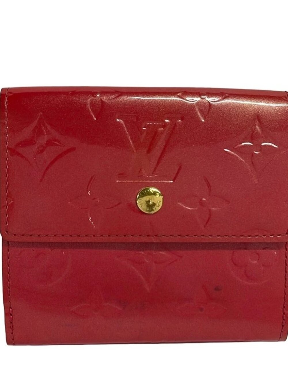 LOUIS VUITTON PorteMonnaie Viekart Credit M9139F Framboise Monogram Vernis